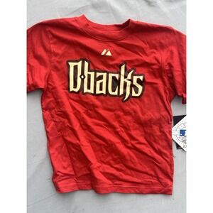 NWT MLB Majestic Diamondbacks Mark Reynolds Shirt Size 7 Red #27